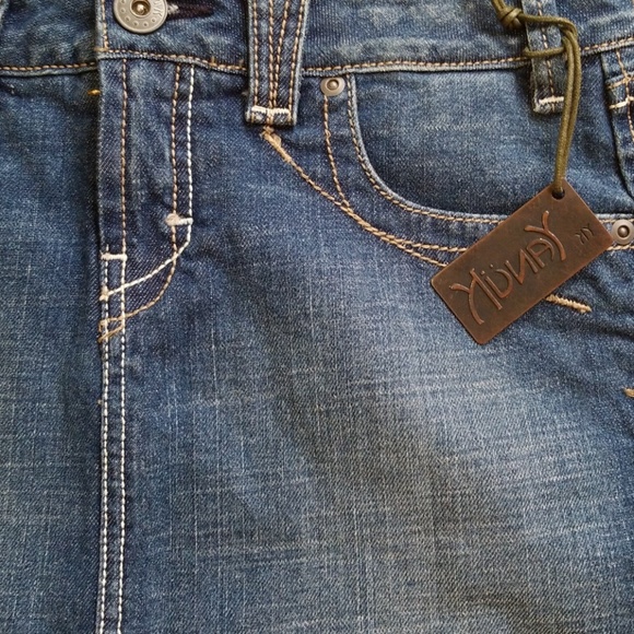 Yanuk Visionary Denim Skirt sz.28 NWT - Picture 2 of 7